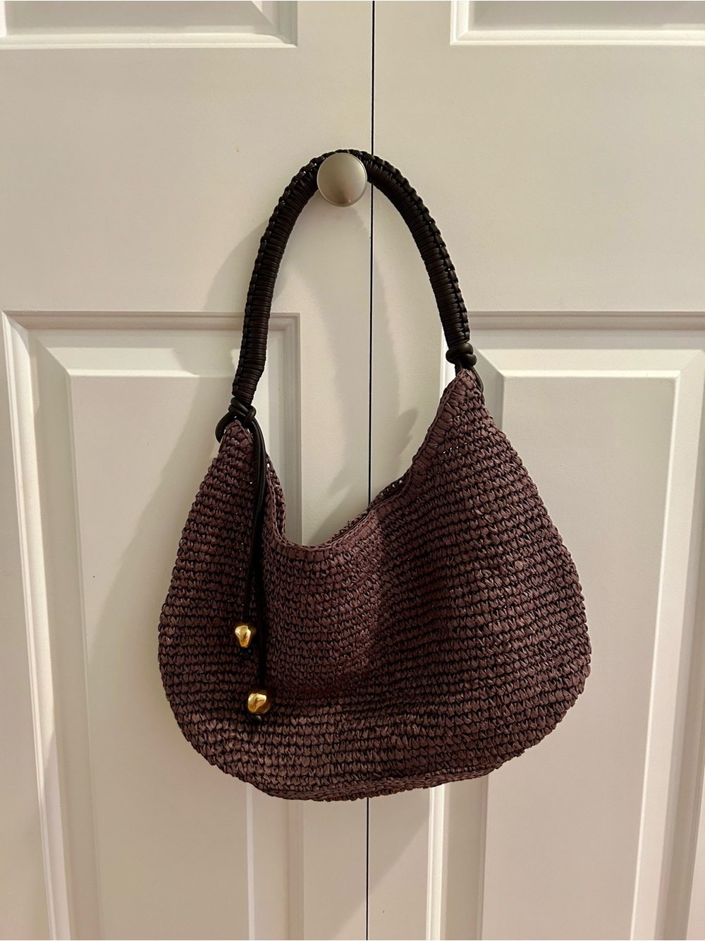 Madewell Chocolate Woven Shoulder Bag